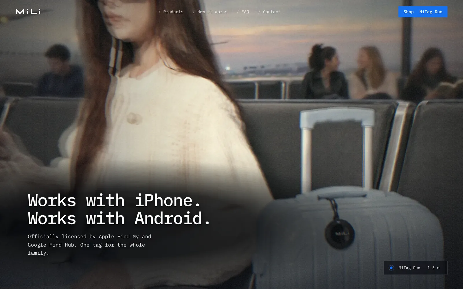 MiLi website, the airport film, screen 2
