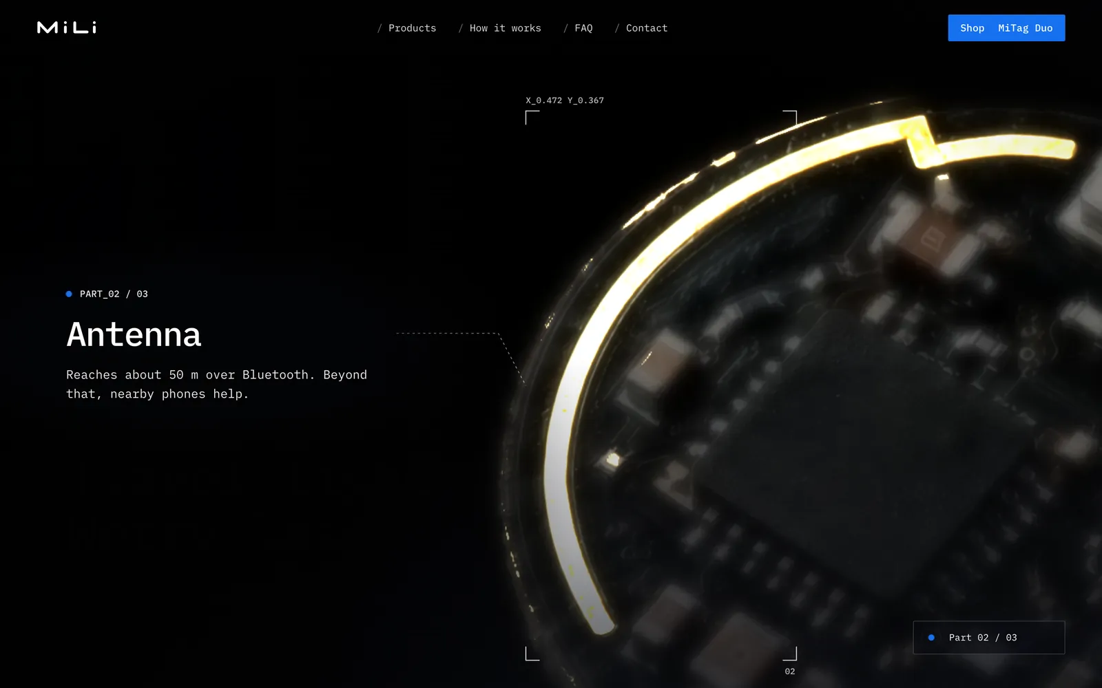 MiLi website, the teardown, screen 3